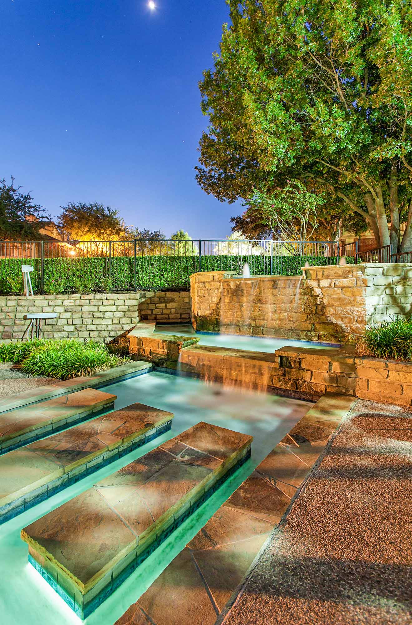 The hot tub at The Gables of McKinney apartments near Dallas, Texas.