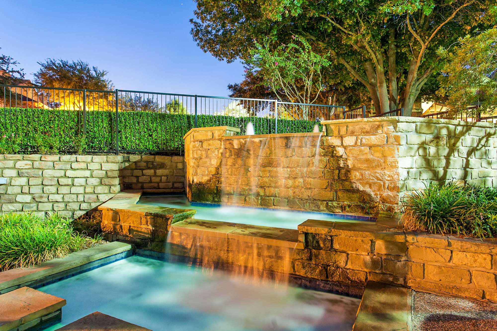 The hot tub at The Gables of McKinney apartments near Dallas, Texas.