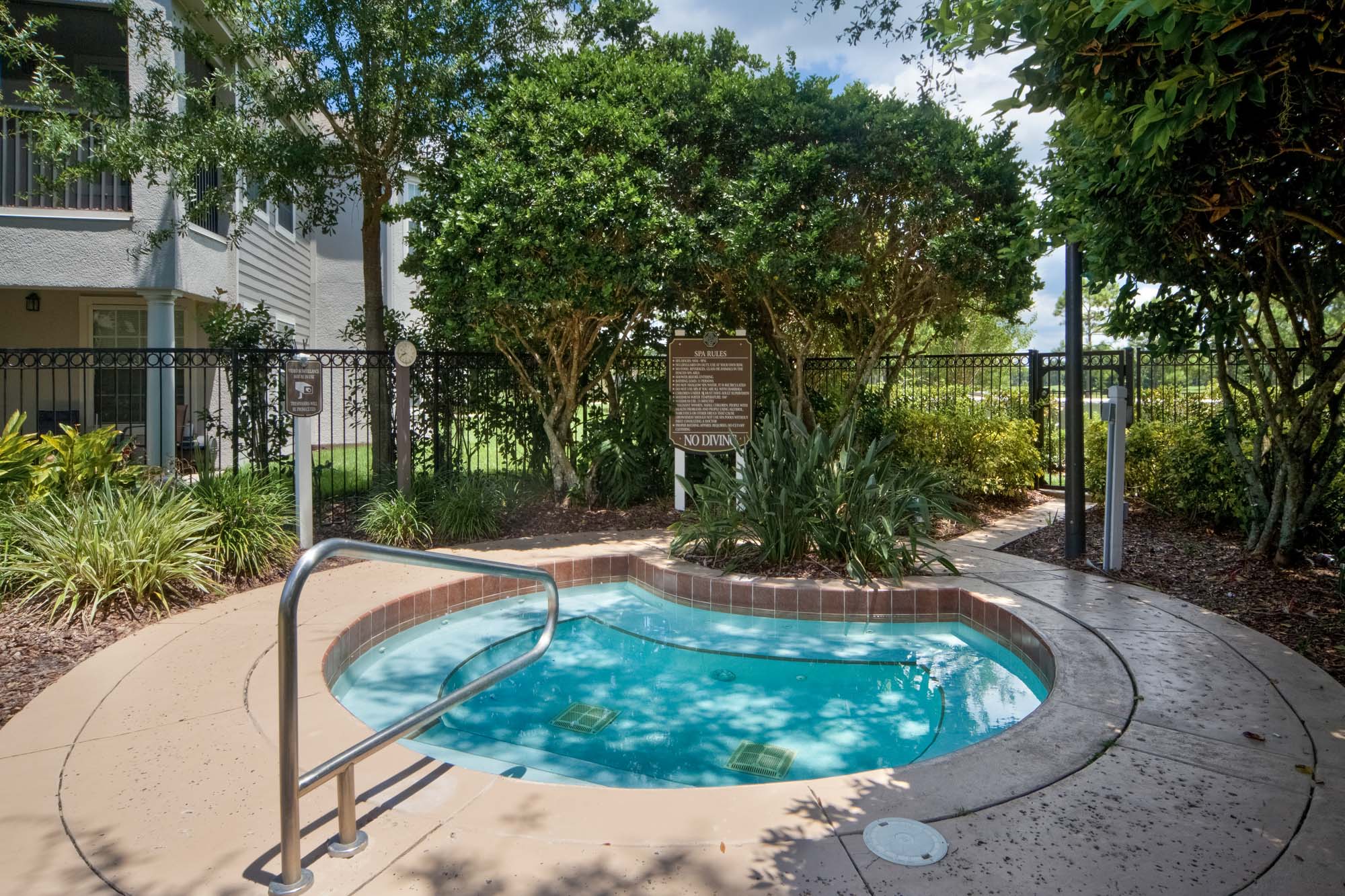 The hot tub at Osprey Links at Hunter's Creek in Orlando, Florida.