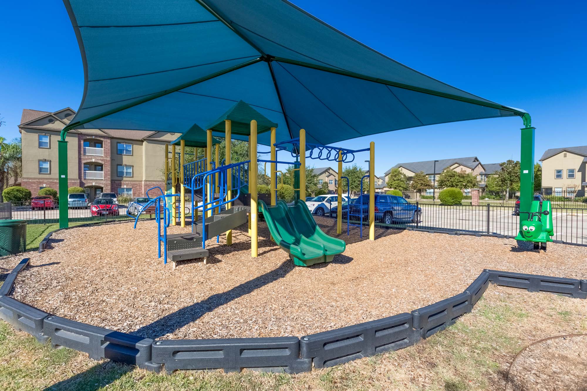 The playground at The Villas at Shadow Creek apartments in Houston, TX.